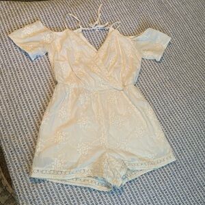 Lacey white romper